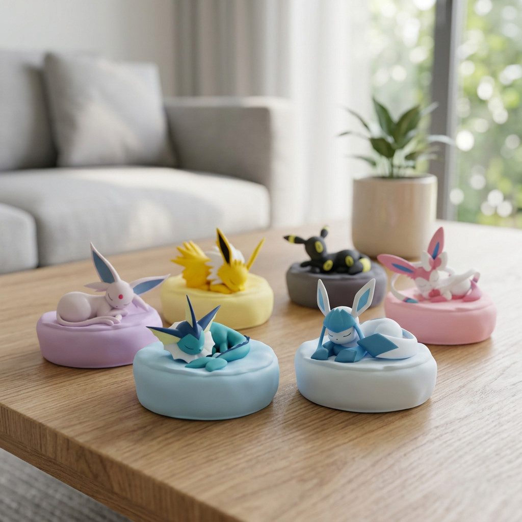 The Pokémon Company Sammelfigur Pokémon Eeveelutions Sleeping Blind Box Sammelfigur Auswahl