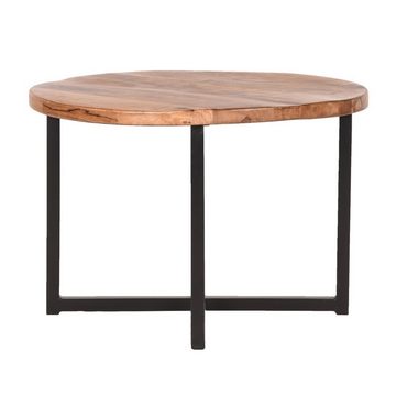 RINGO-Living Beistelltisch Beistelltisch Makoa in Natur-dunkel aus Mangoholz 400x600mm, Möbel