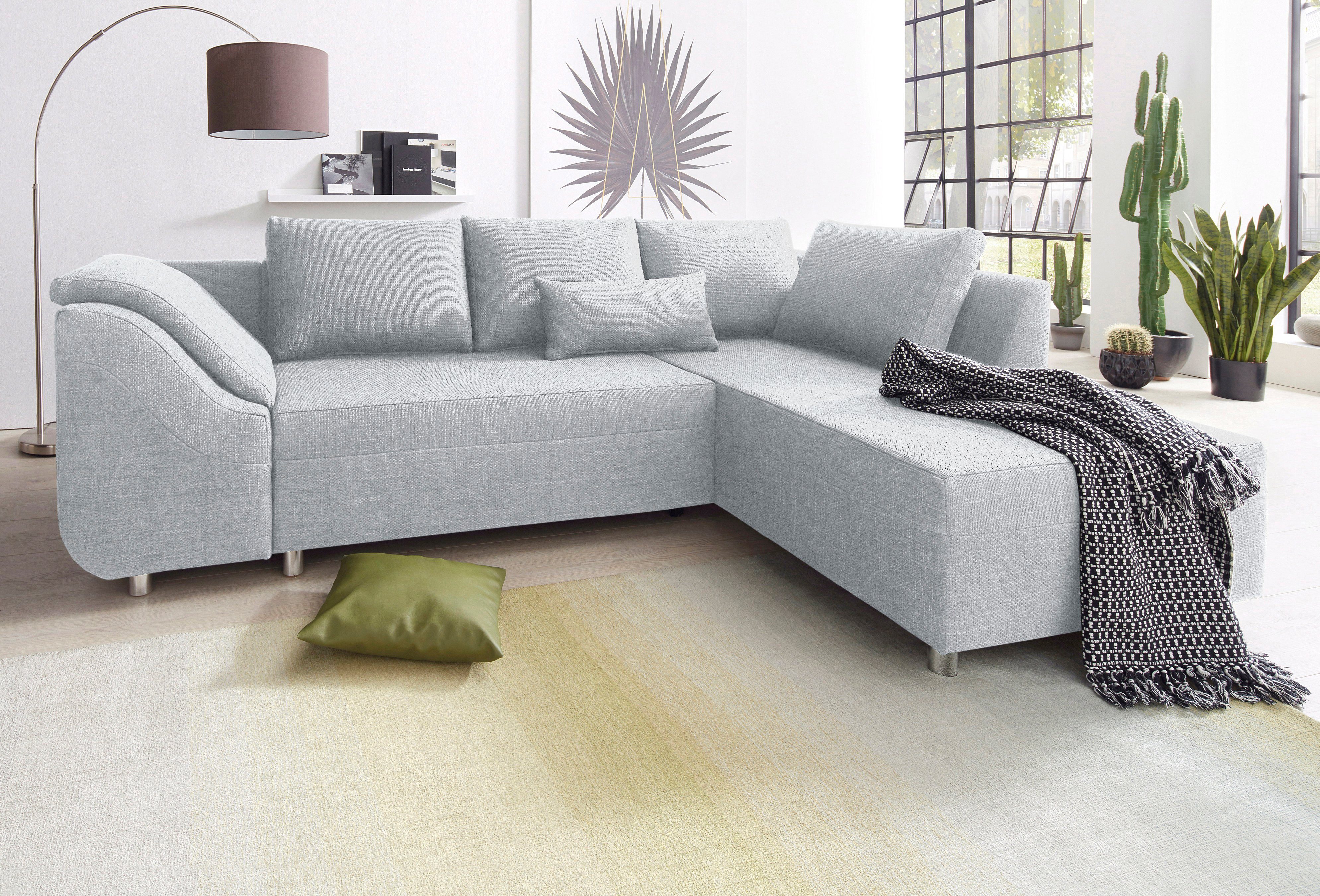 COLLECTION AB Ecksofa "Sally L-Form" mit und ohne Bettfunktion, inklusive l günstig online kaufen