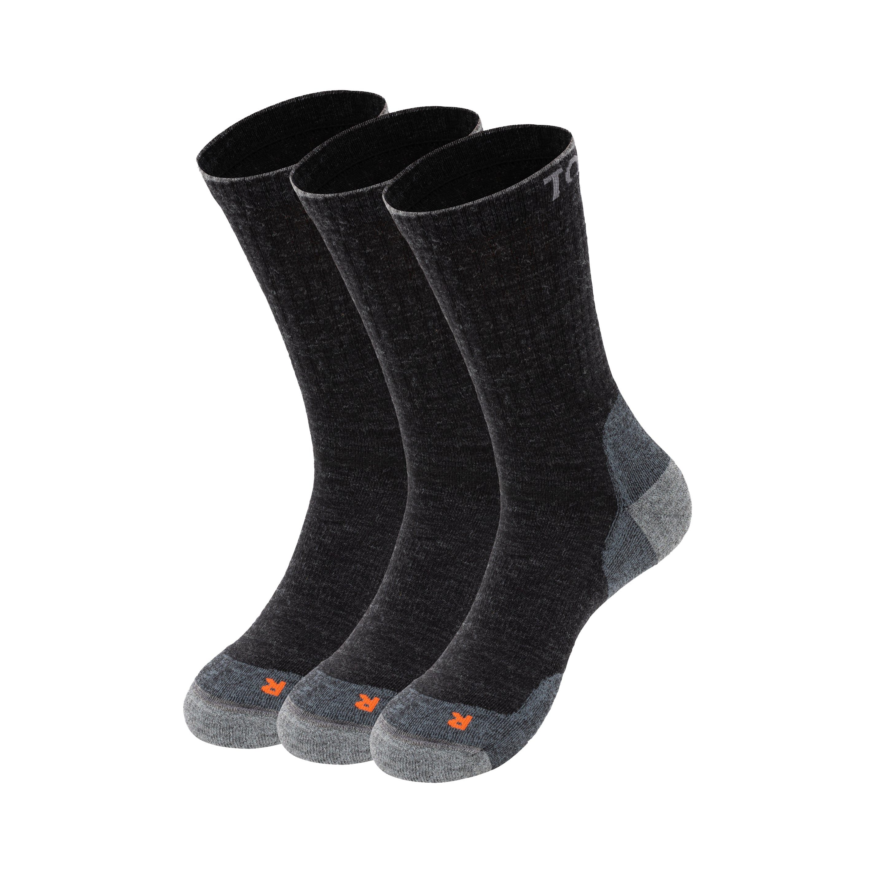 Wandersocken TOM FYFE Merino Wandersocken Unisex Anthrazit / 39-42 / 3 Paar