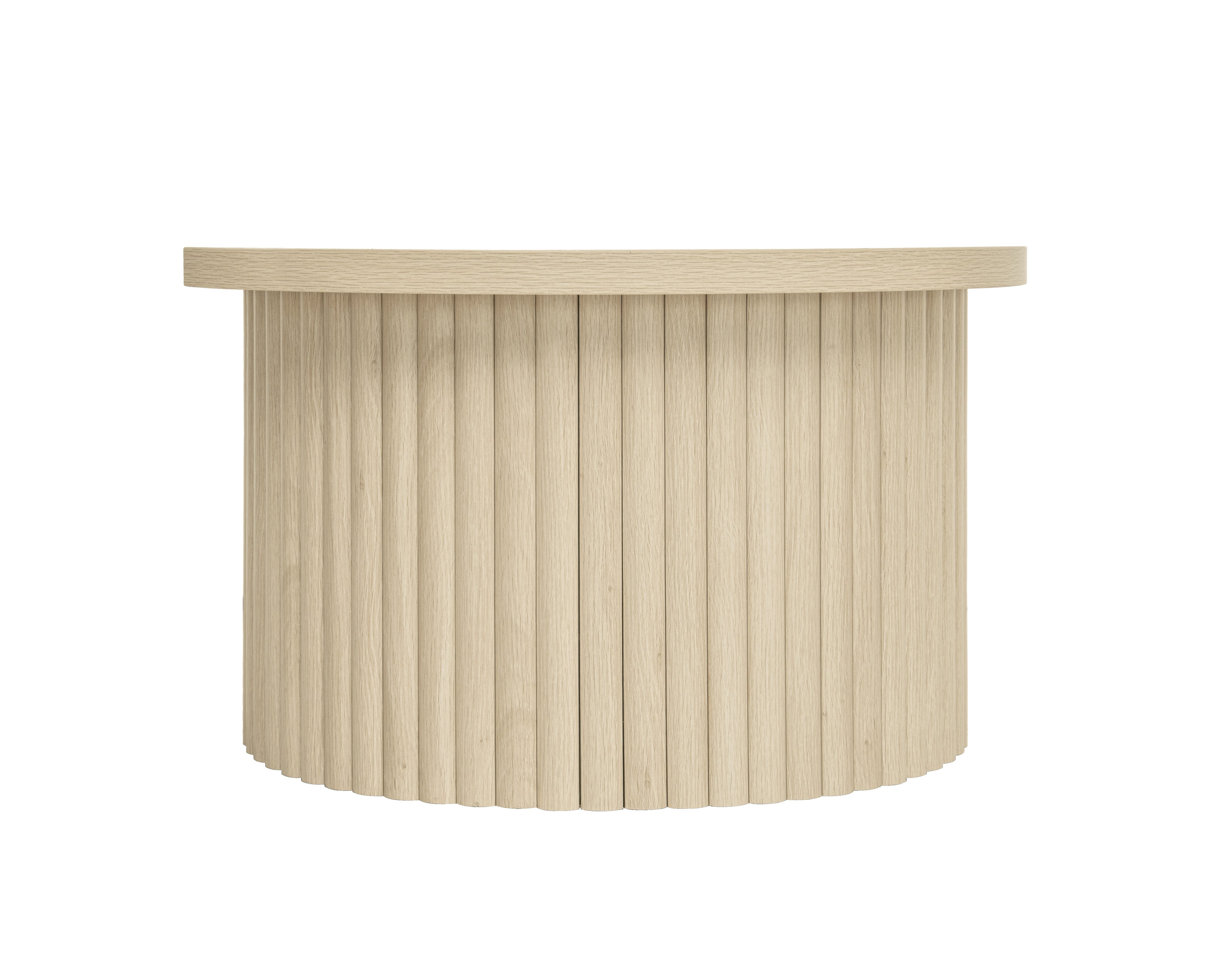 Celya Couchtisch Wohnzimmertisch, Rundes Couchtisch-Set im 2er-Pack (ideal für Wohnzimmer, Schlafzimmer, Arbeitszimmer oder Büro), mit natürlicher Holzoptik und wellenförmiger Struktur