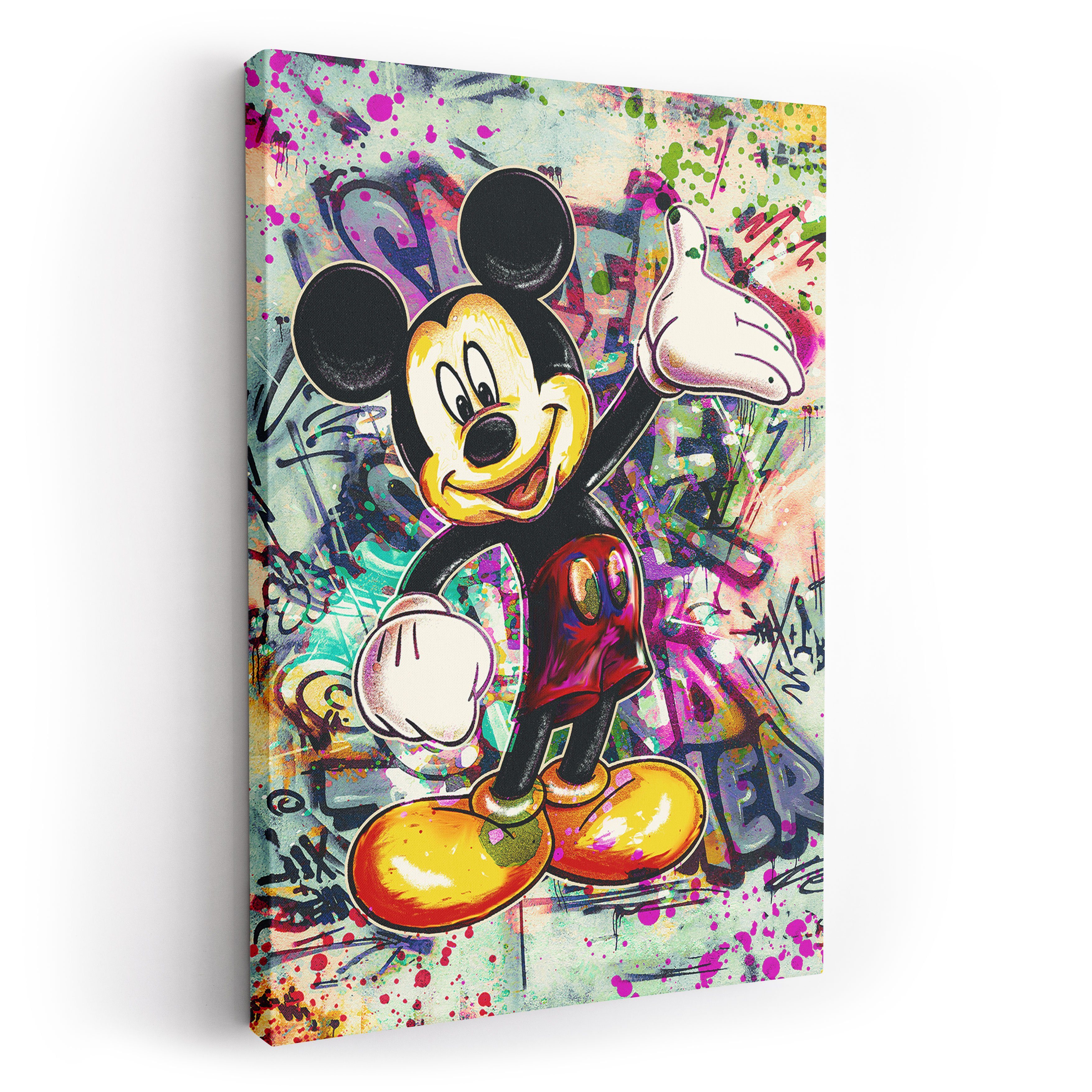 ArtMind XXL-Wandbild Micky - Smile - Graffiti, Premium Wandbilder als Poster