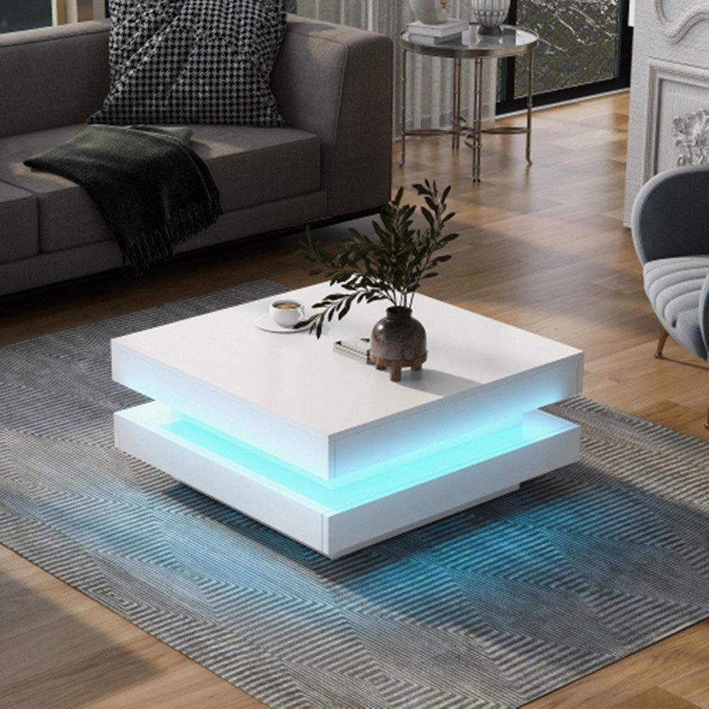 XDeer Couchtisch Quadratischer Couchtisch, moderner Stil günstig online kaufen