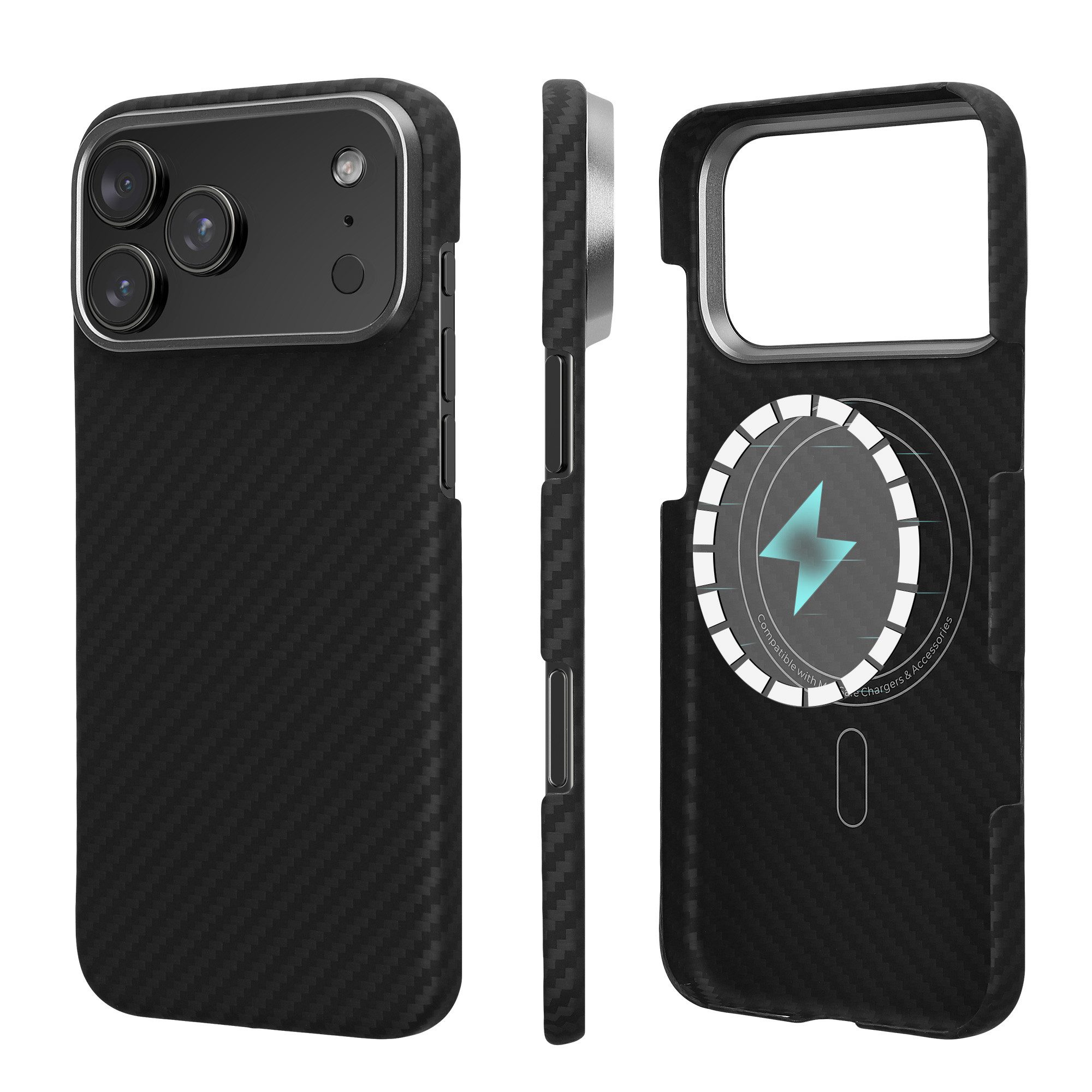 kalibri Smartphone-Hülle Hülle für Apple iPhone 17 Pro Max Aramid Handy Schutzhülle, Cover Case Handyhülle - Kompatibel mit MagSafe