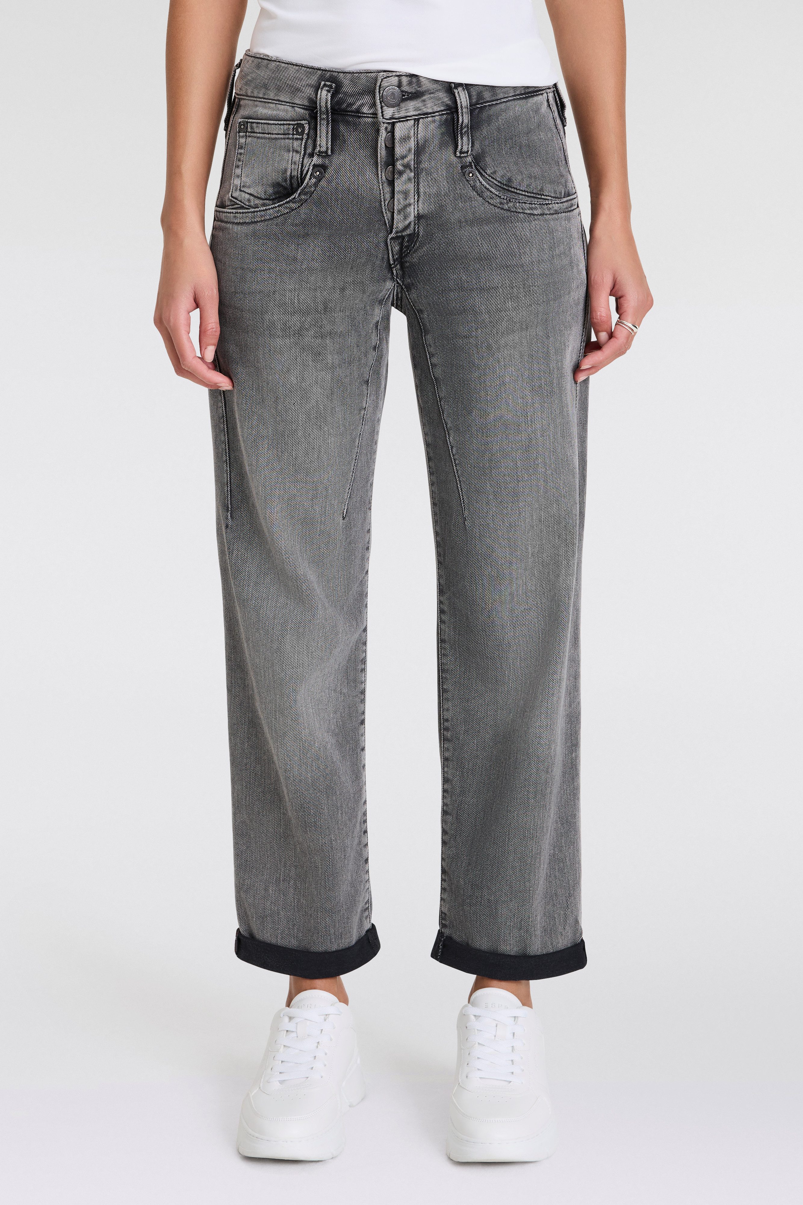 Herrlicher 5-Pocket-Jeans Shyra Tap Organic Denim günstig online kaufen