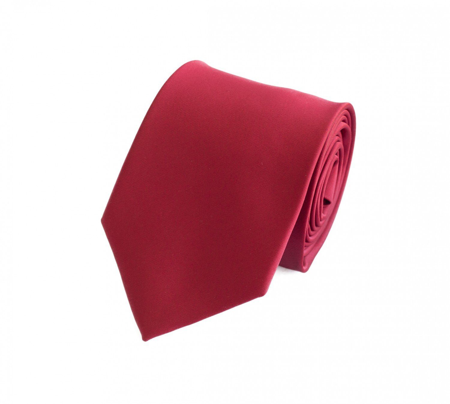 Fabio Farini Krawatte Herren Krawatte Rot - verschiedene Rote Männer Schlips in 8cm (ohne Box, Unifarben) Breit (8cm), Rot - Crimson Sky