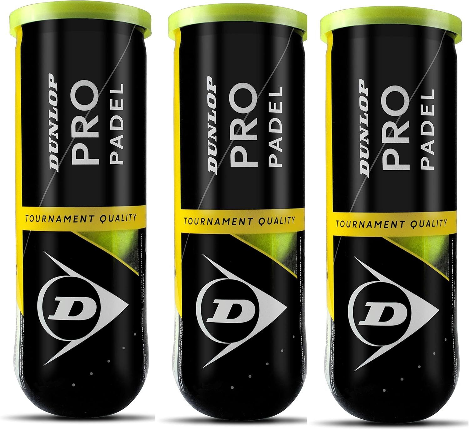 Dunlop Padelball Dunlop Pro Paddelball, Gelb, 3 Stück Insgesamt 9 Bälle (9-St)