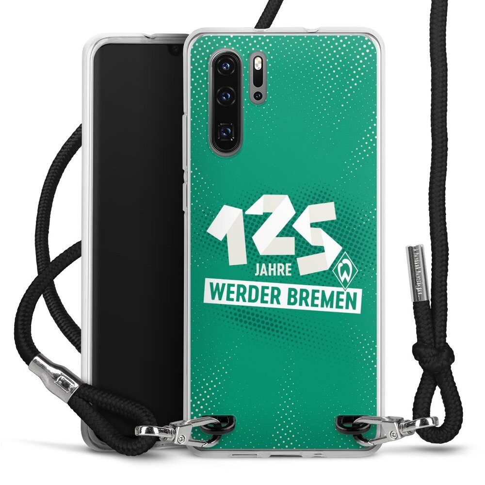 DeinDesign Handyhülle 125 Jahre Werder Bremen Offizielles Lizenzprodukt, Huawei P30 Pro New Edition Handykette Hülle mit Band Case zum Umhängen