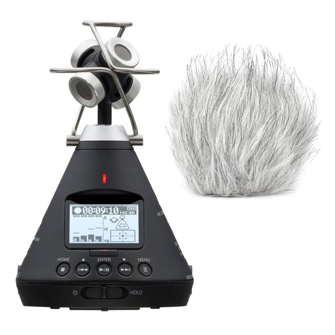 Zoom Audio Zoom H3-VR 360 Grad Audio-Recorder mit Windschutz Digitales Aufnahmegerät (360 Grad Audio-Recorder)