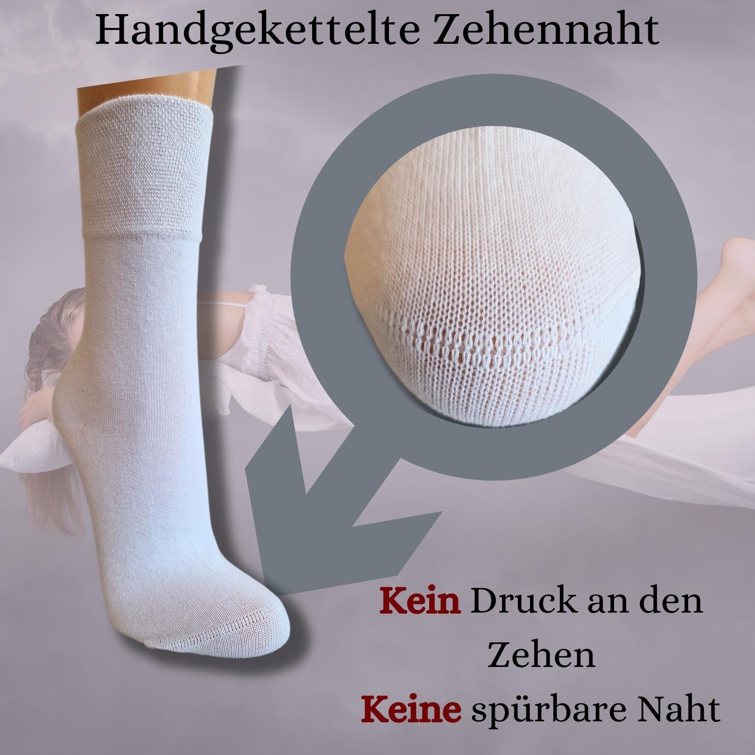 bentini Freizeitsocken Spruch Socken - anthrazit sleeping I´m (1-Paar)