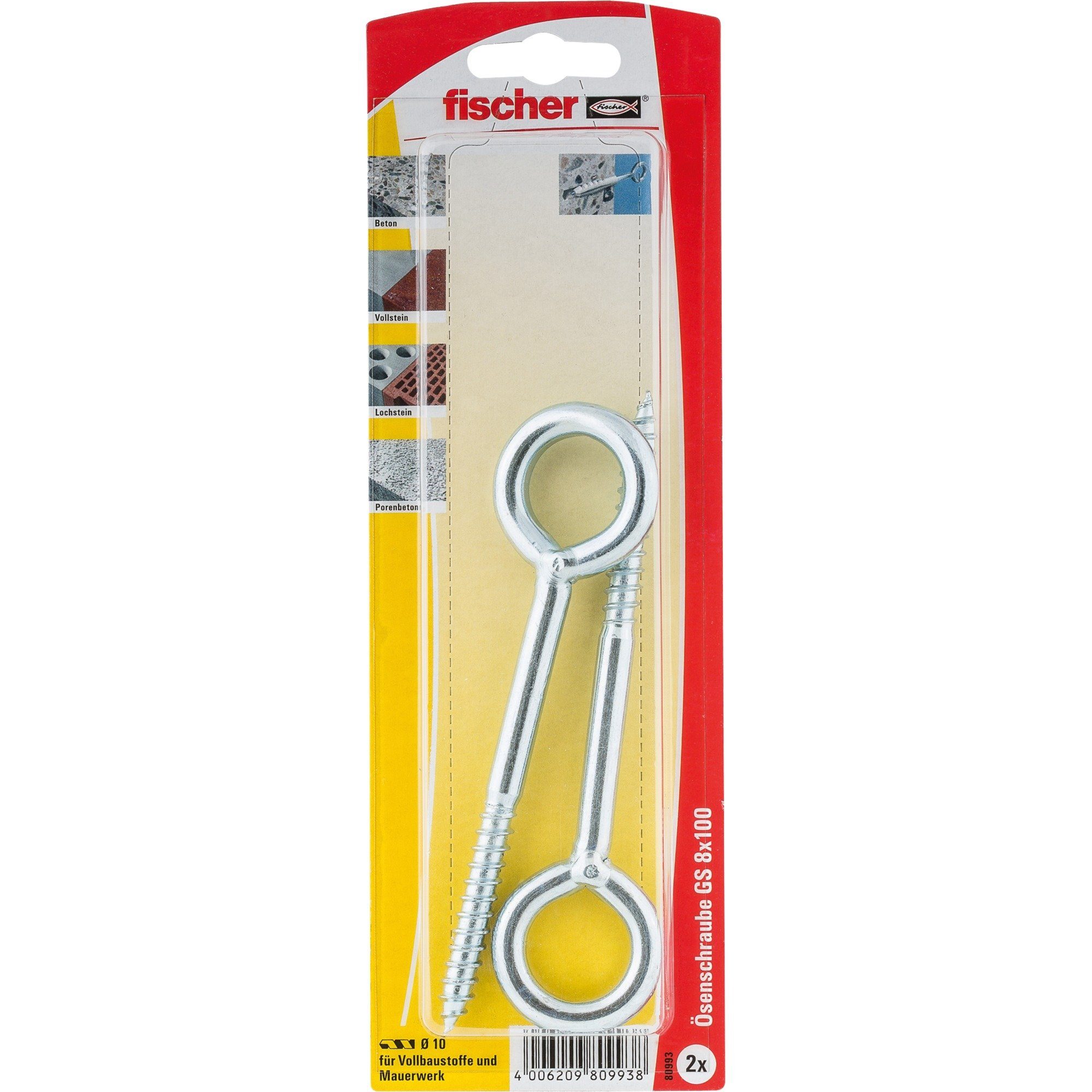 Produktbild von 4 Ösenschrauben M10 Aus Edelstahl | 167 Mm Mit Ring Für Seile & Aufhängung