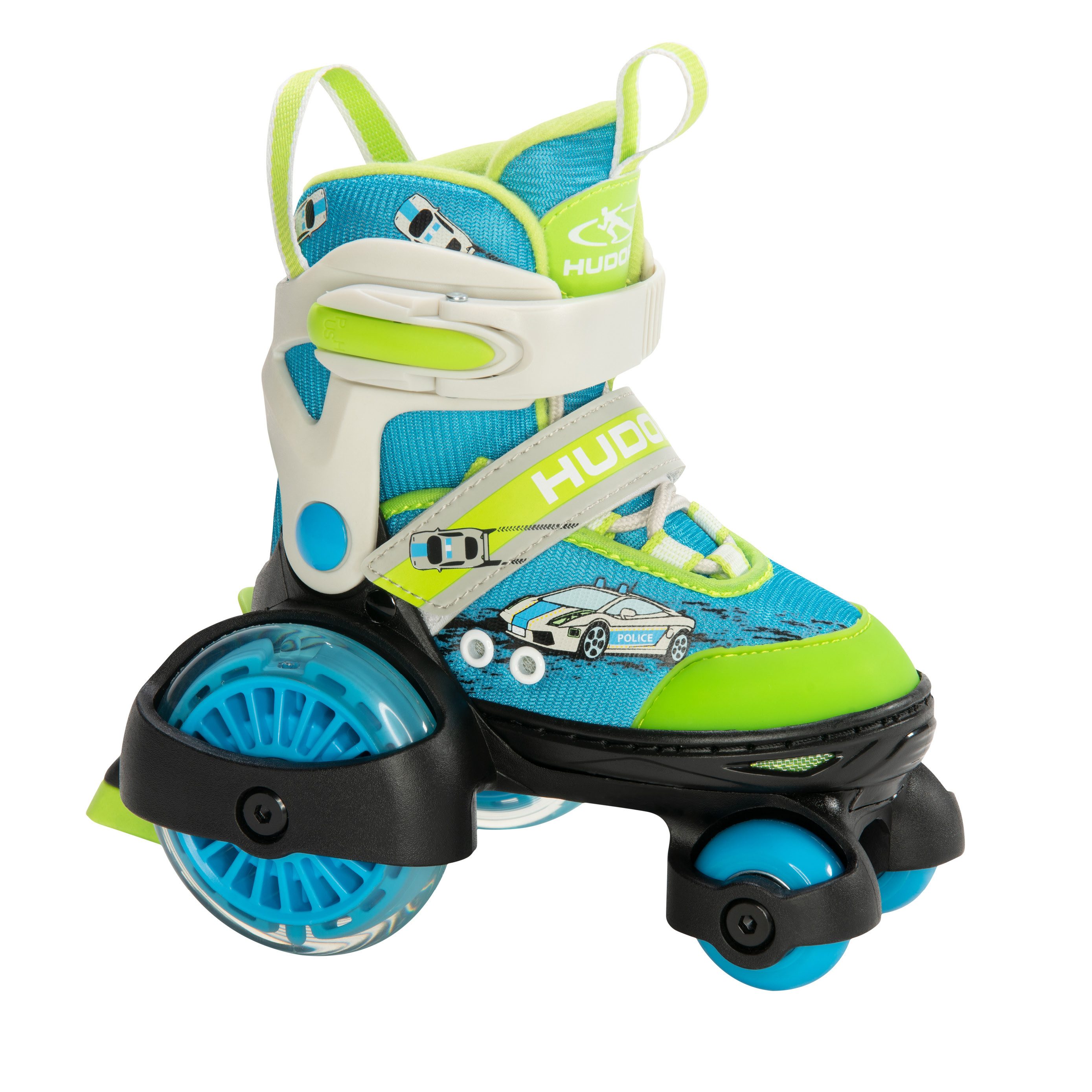 Hudora Rollschuhe My First Quad LED, Kinder-Rollschuhe Gr. 26-29, Skates for Kids