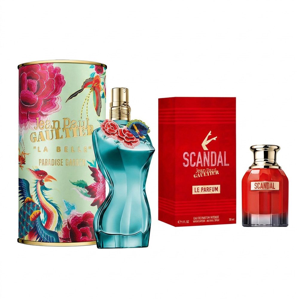 JEAN PAUL GAULTIER Eau de Parfum JEAN PAUL GAULTIER La Belle Paradise Garden Scandal Damen Duft Duo, Zwei feminine Eau de Parfum Düfte in einem abgestimmten Duo