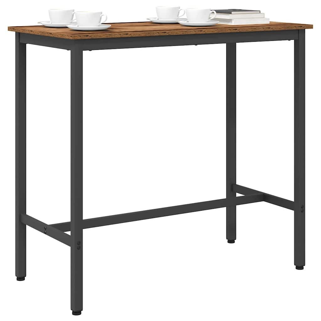 vidaXL Bartisch 100 x 50 x 90,5 cm Tisch Altholz 100x50x90,5 cm Ingenieure Holz und S