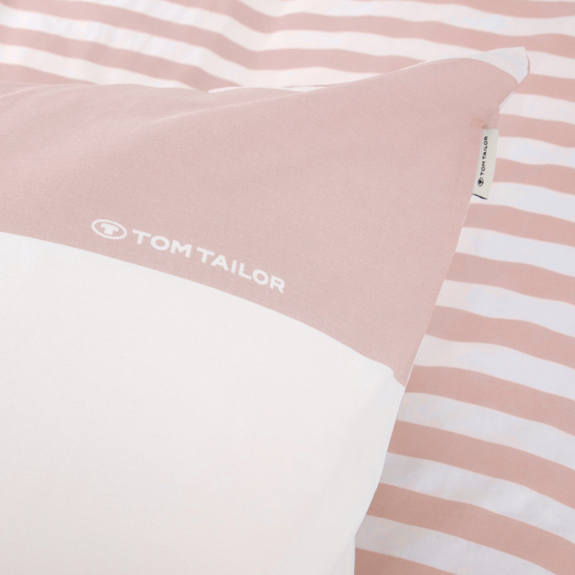 TOM TAILOR HOME Wendebettwäsche SIENA in Gr. 135x200cm, 155x220cm oder 200x220cm, Renforcé, 3 teilig, gestreifte Bettwäsche aus Baumwolle, Bettwäsche mit Wendeo – Bild 5 von 5
