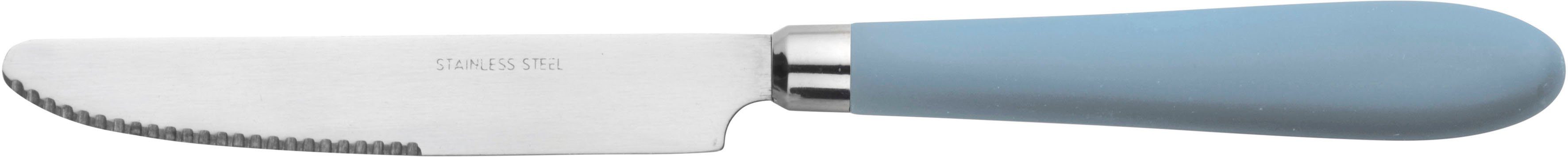 PINTINOX Besteck-Set Daisy 0 (24-tlg), 6 Personen, Edelstahl 18/0, Kunststoff, mit farbigem Kunststoffgriff