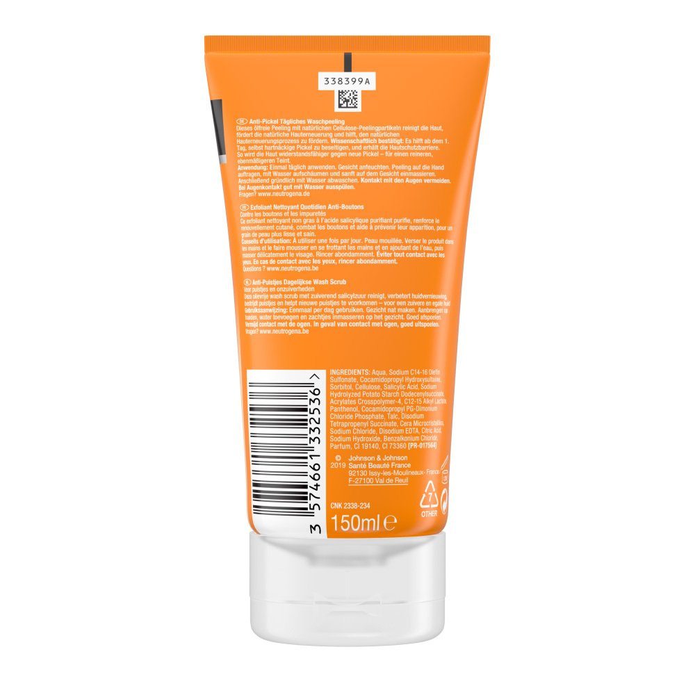 Anti-Pickel - Gesichtsmaske 150ml Neutrogena Waschpeeling