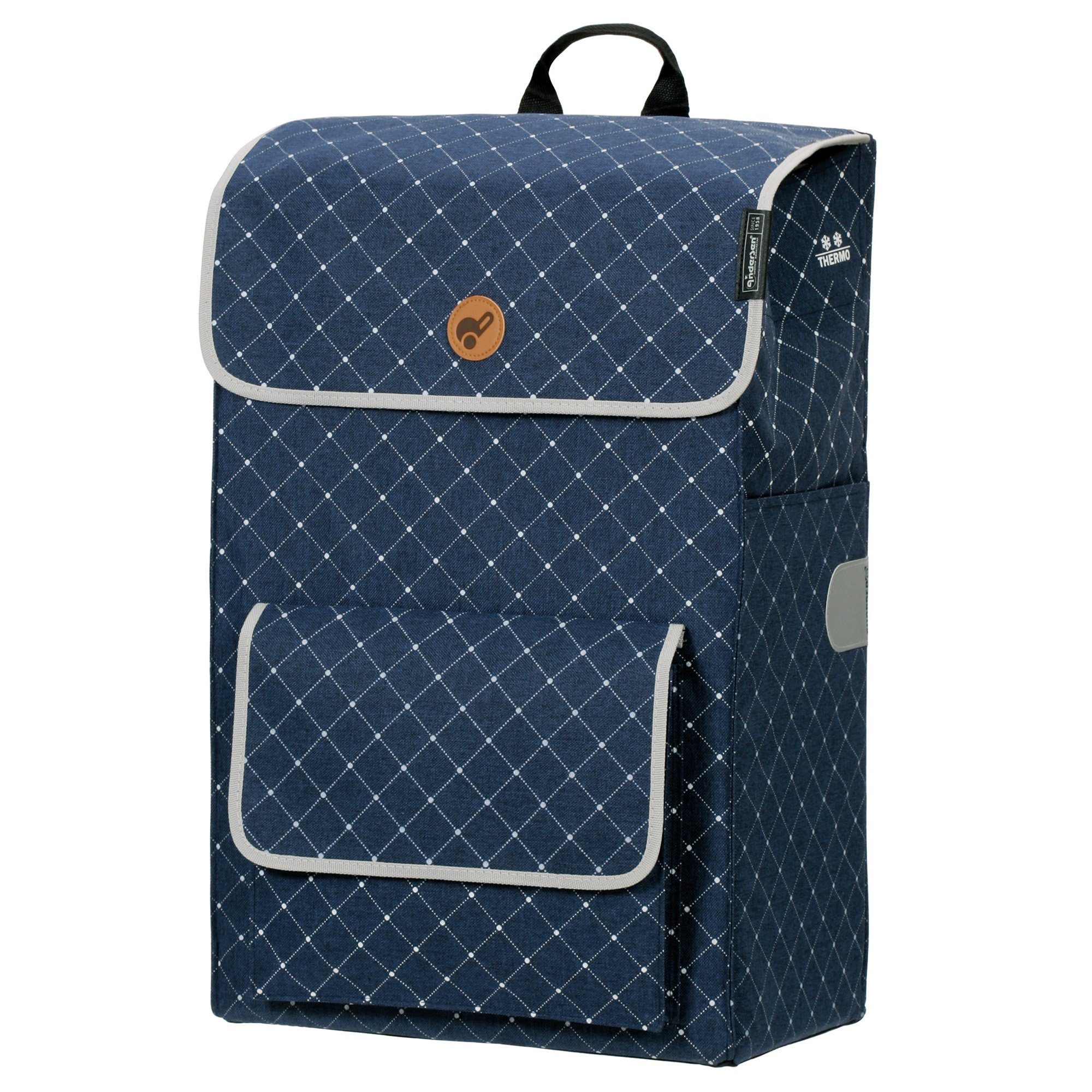 Shopper 25 Metallspeichen Andersen Royal cm Blau Andersen Einkaufstrolley Tamo