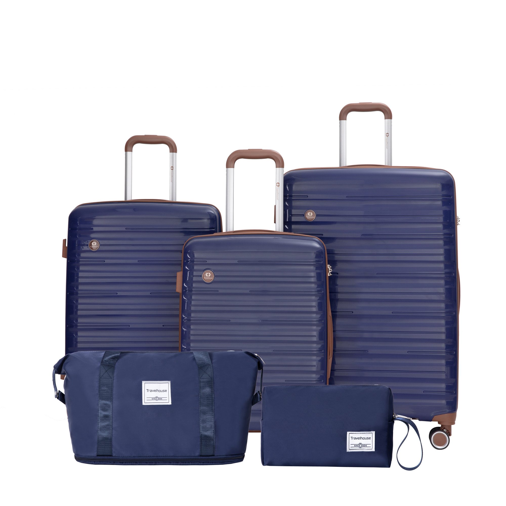Travelhouse Trolleyset Ascona, 4 Rollen, (Spar-Set, 5 tlg., Hartschalen Tro günstig online kaufen