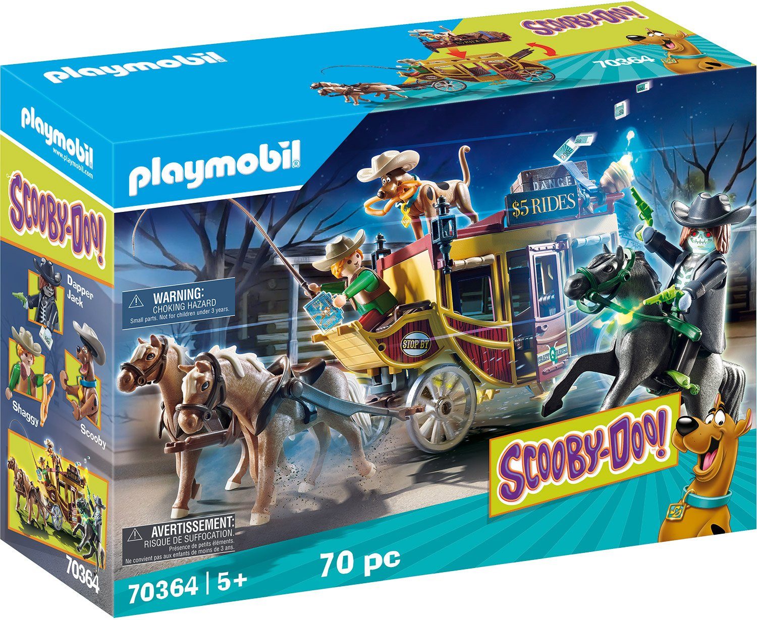 Image of Playmobil® Konstruktions-Spielset »SCOOBY-DOO! Abenteuer im Wilden Westen (70364), SCOOBY-DOO!«, ; Made in Germany
