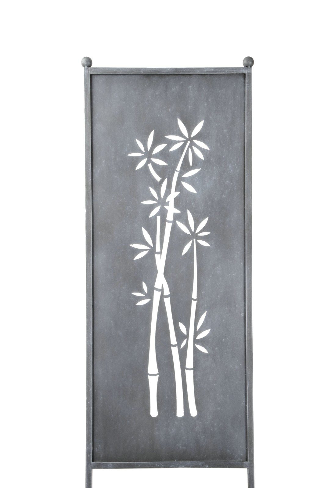 finehomegarden Gartenstecker Stele Metall Bambus Sichtschutz günstig online kaufen