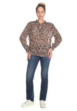 Le Temps Des Cerises Klassische Bluse JANEK mit stylischem Animal-Print