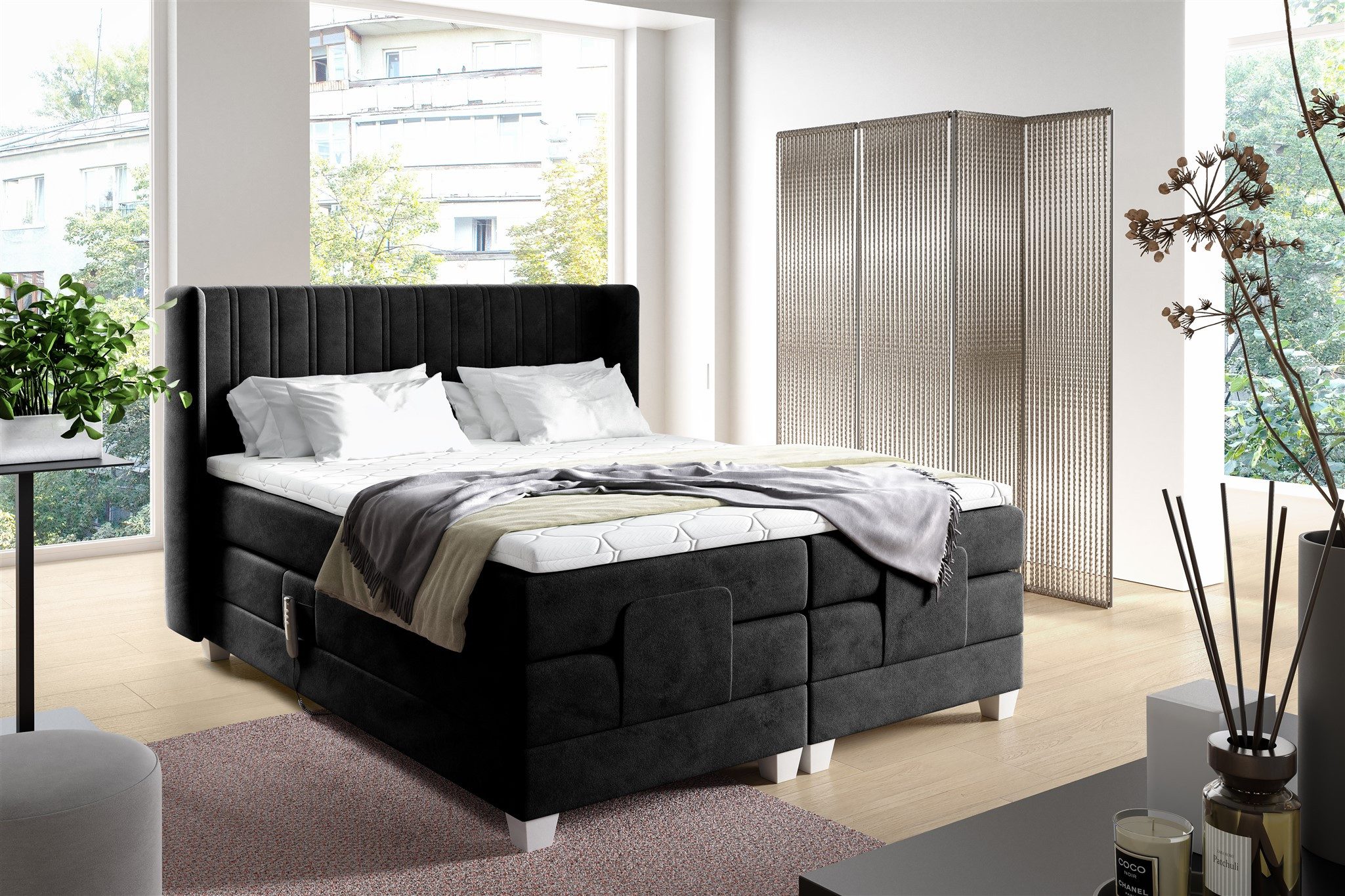 Fun Möbel Boxspringbett Schlafzimmerbett Elektrisches Bett günstig online kaufen