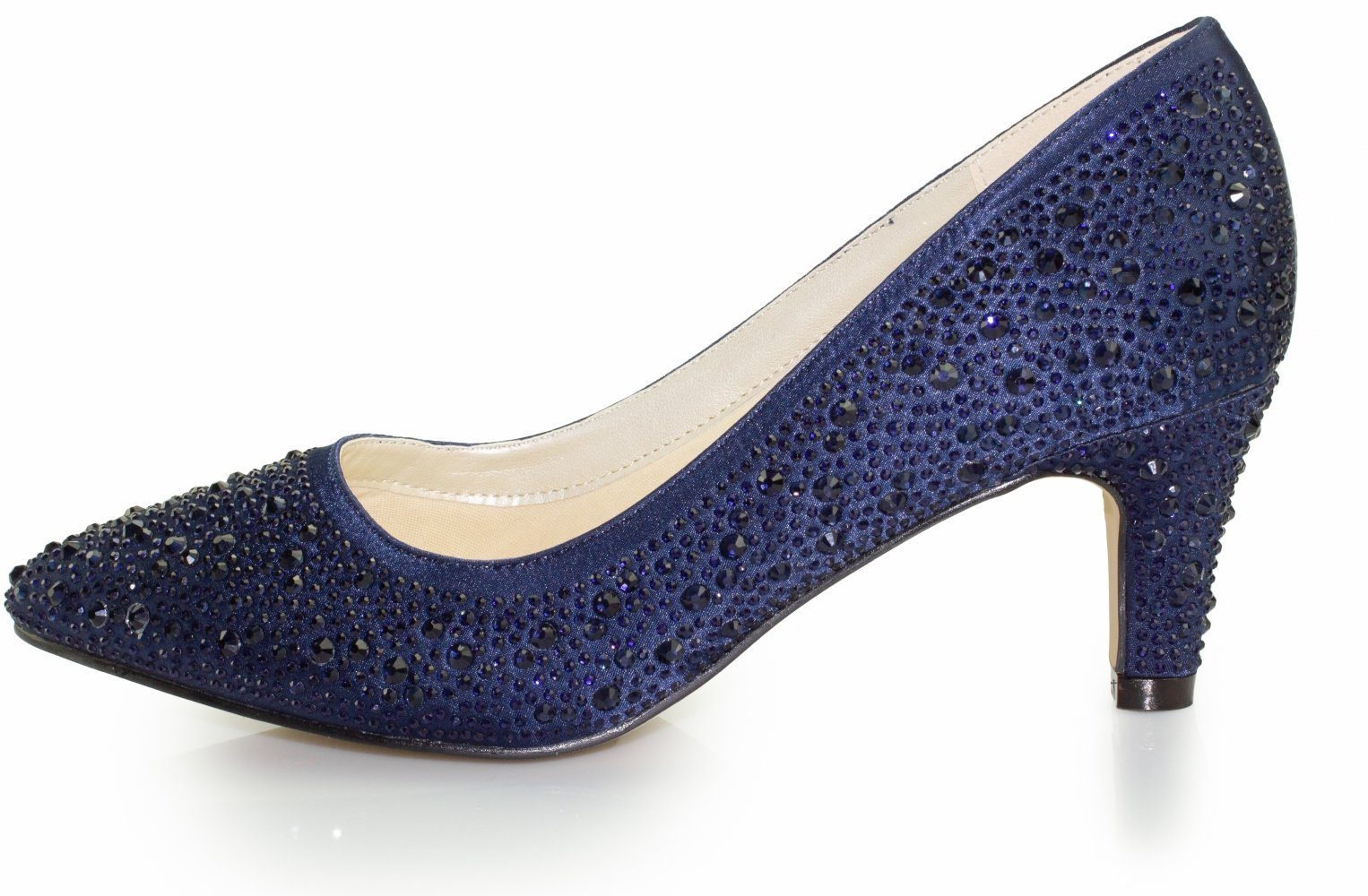 White Lady 925 zirkonia Satin-Strass - Brautschuhe Pumps