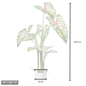 Kunstpflanze Dekopflanze Syngonium im Topf Dekopflanze, Amare home, Höhe 100 cm