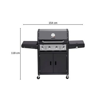 GrandHall Gasgrill Xenon 4 Black