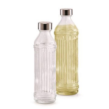 Neuetischkultur Vorratsglas Glasflasche, 500 ml Rillenprägung, Glas, (Stück, 1-tlg)