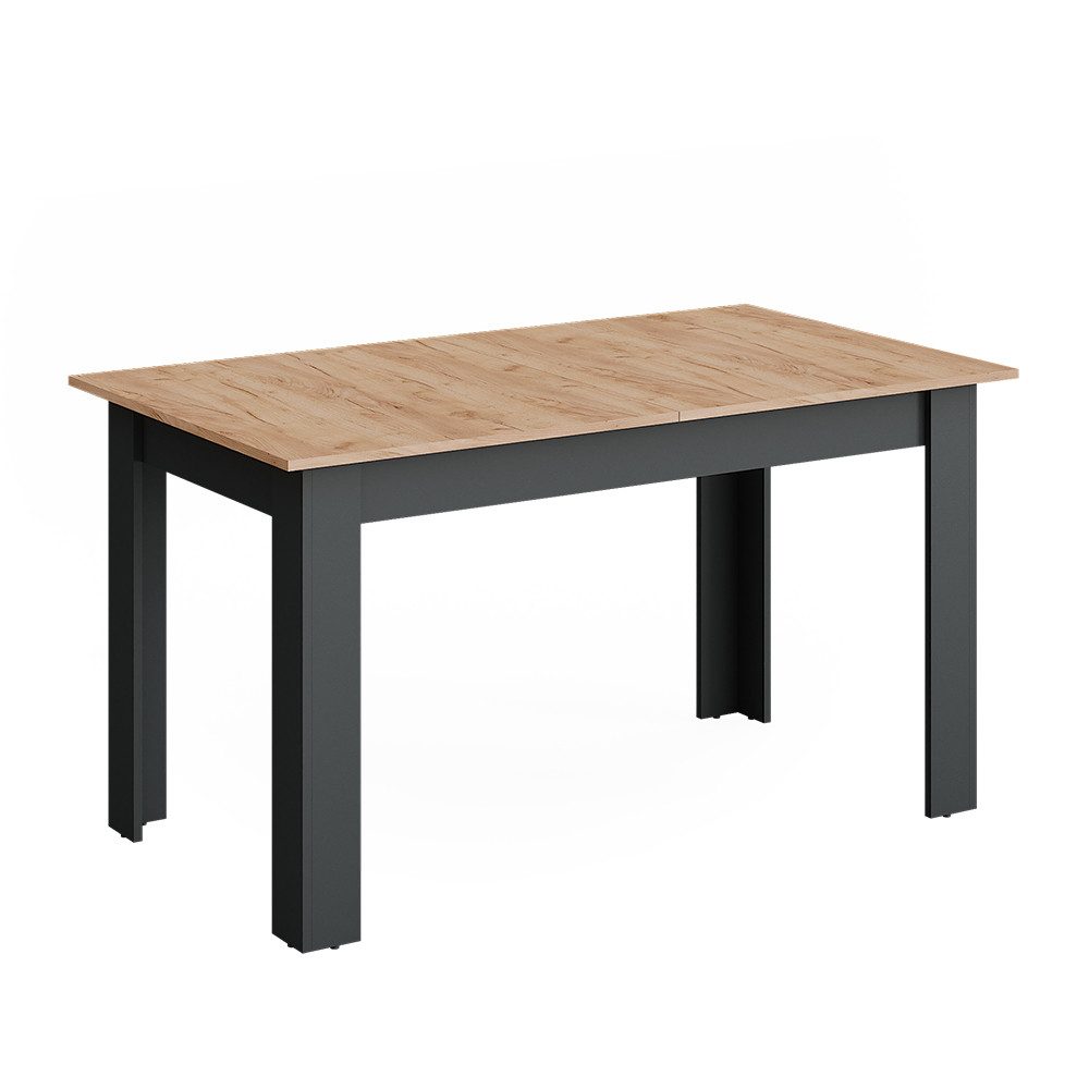 Vicco Esstisch Repose, Anthrazit/Goldkraft Eiche, 180 x 80 cm ausziehbar günstig online kaufen