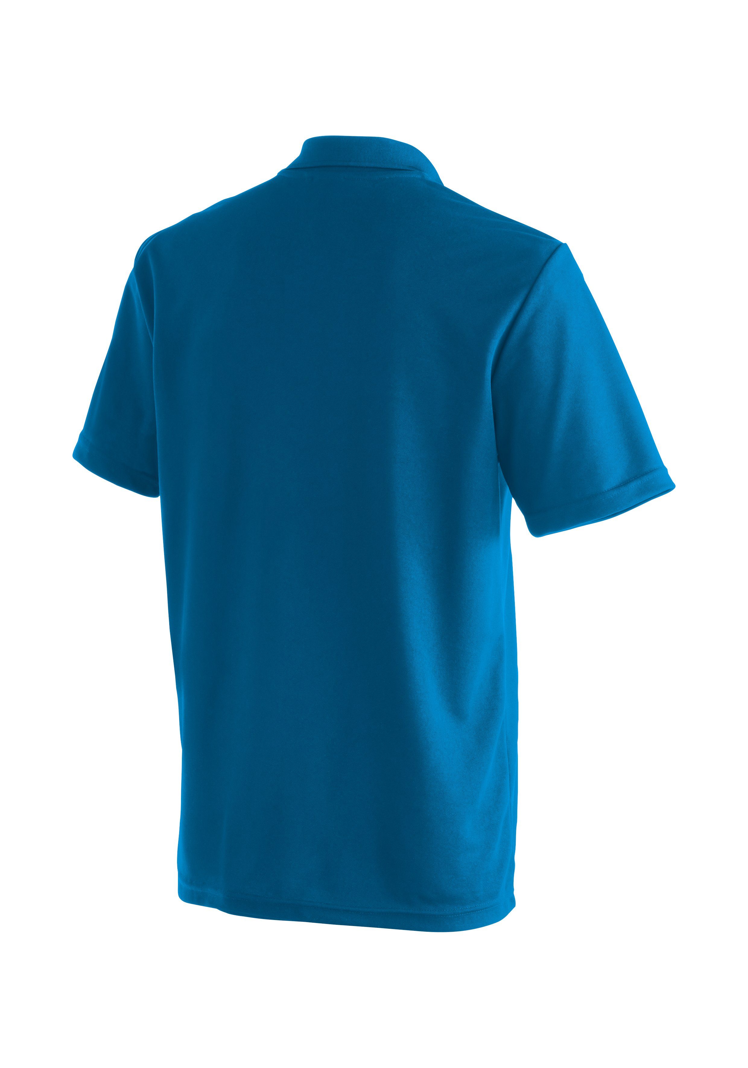 Funktionsshirt Sports Ulrich Freizeit saphirblau Wandern Wandershirt, Herren und Maier bequemes Polo-Shirt für