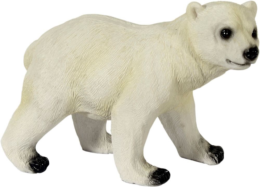 MystiCalls Tierfigur Baby Eisbär laufend - Eisbärbaby Bär Tier Figur Eisbärfigur (1 St), Tierfigur