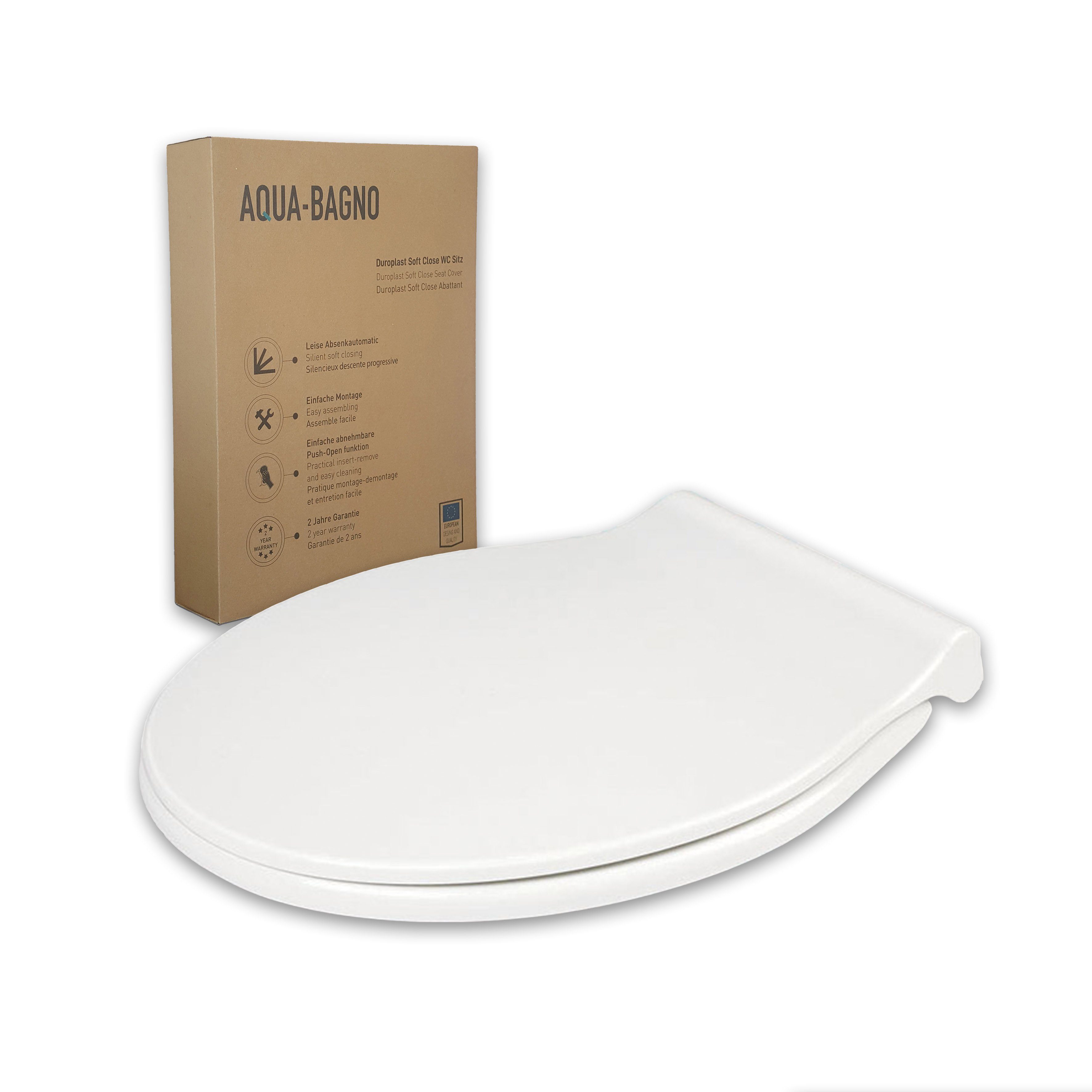 Aqua Bagno WC-Sitz Aqua Bagno, Крышки унитаза und WC Sitz mit Absen, mit Absenkautomatik