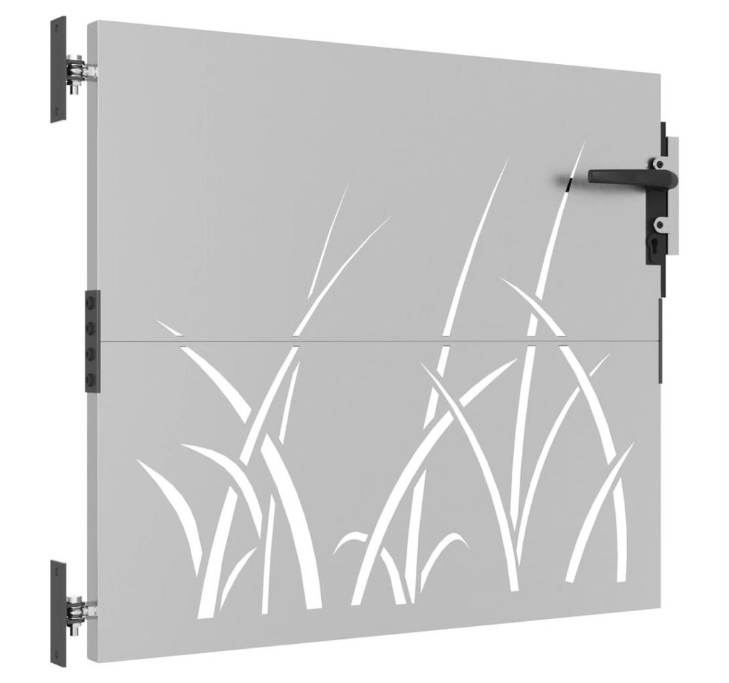 Thumbnail - vidaXL Gartentor Gartentor 85x75 cm Cortenstahl Gras-Design