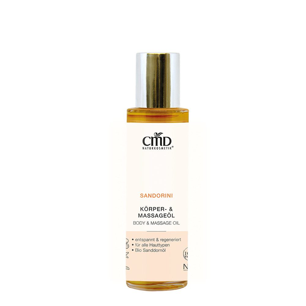 CMD Naturkosmetik Massageöl Sandorini Körperöl & Massageöl – Bio Sanddorn – Vegane Hautpflege