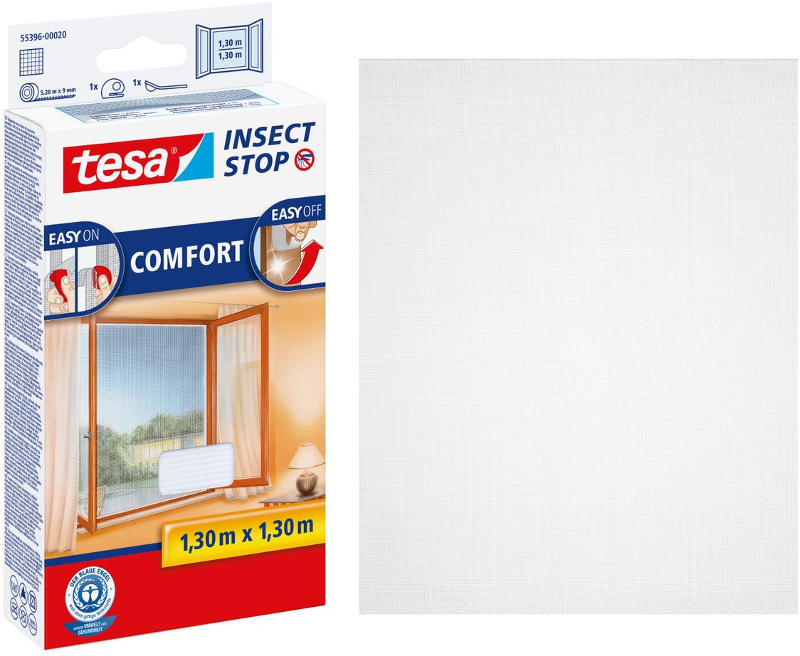 Insektenschutz-Fensterrahmen Insect Stop Comfort Fliegengitter für Fenster - 1.3 m x 1.3 m