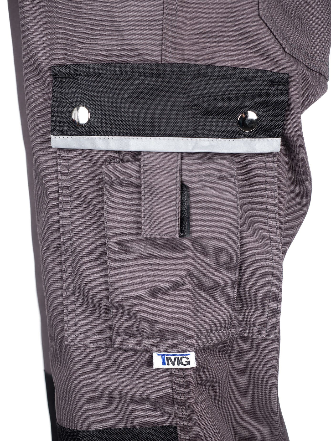 Arbeitshose TMG Cargohose grau/schwarz Arbeitshose Bundhose Style International
