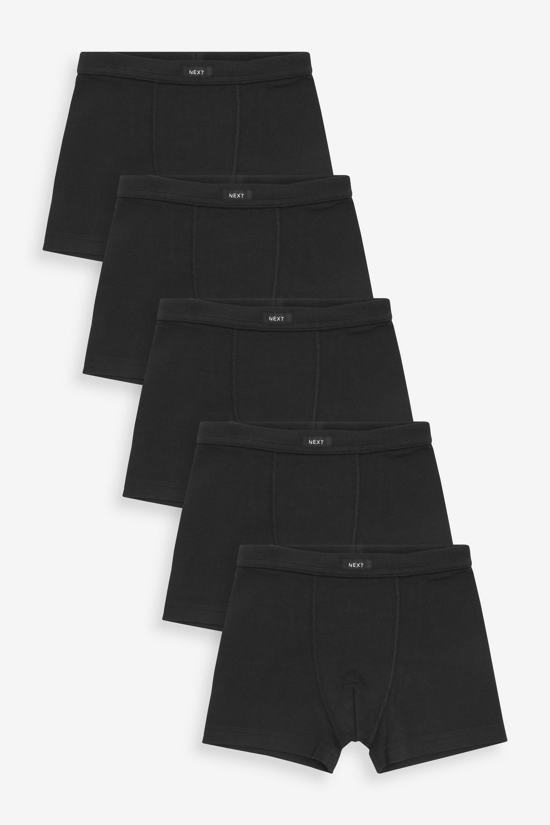 Trunk Black Taillenbund, 5er-Pack weichem mit (5-St) Next Boxershorts