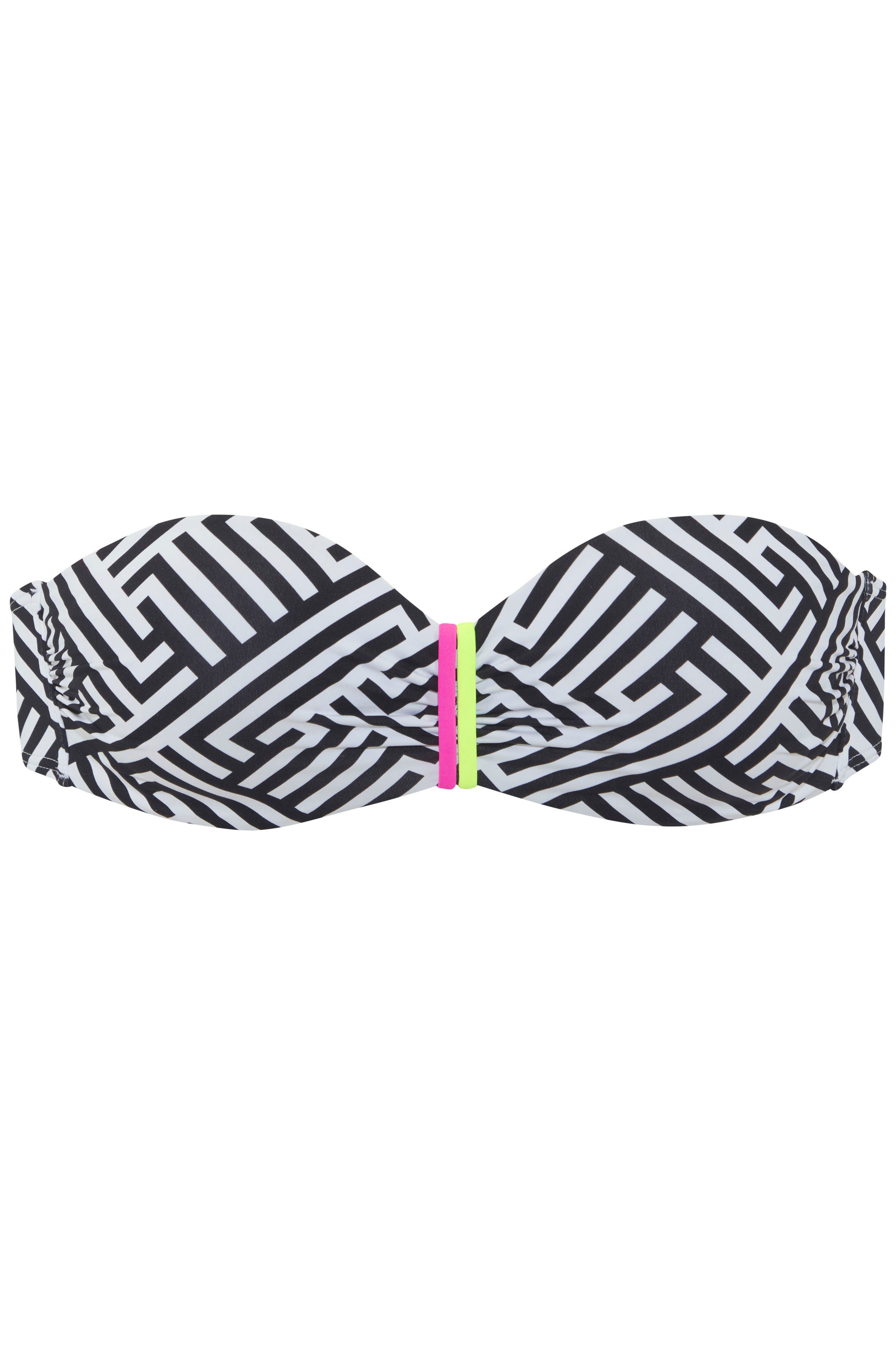 Buffalo Bügel-Bandeau-Bikini-Top Gioletta, Mit kontrastfarbigen Details