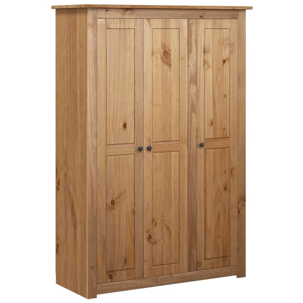 DOTMALL Kleiderschrank Garderobenschrank (BxHxT: 118×50×171,5 cm) aus Massivholz mit 3 Türen