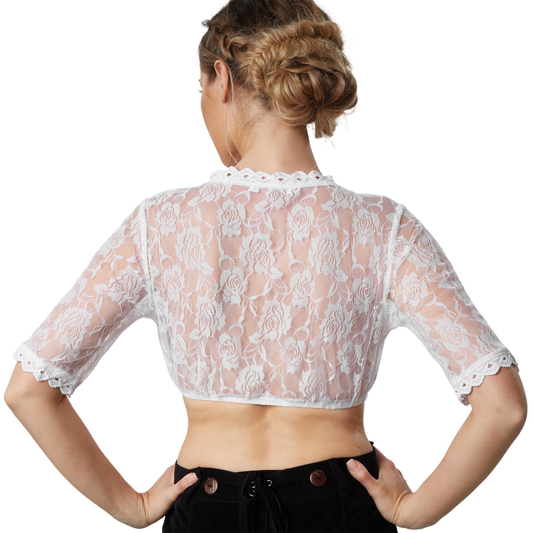 dressforfun Trachtenbluse Dirndlbluse Heidi