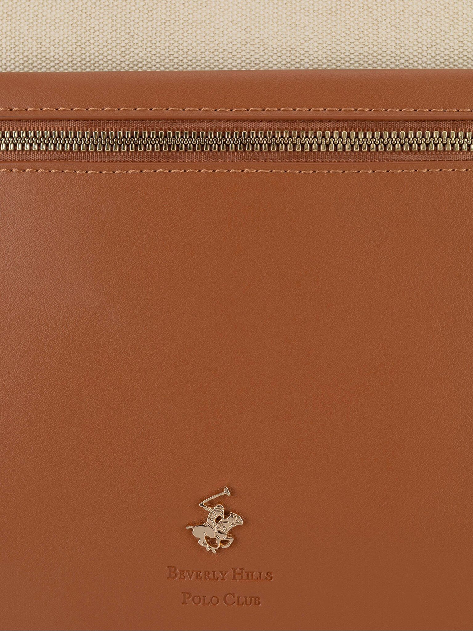 BEVERLY HILLS POLO CLUB Handtasche Beverly Hills Polo Club Damenhandtasche Braun BHPC-C-002-07