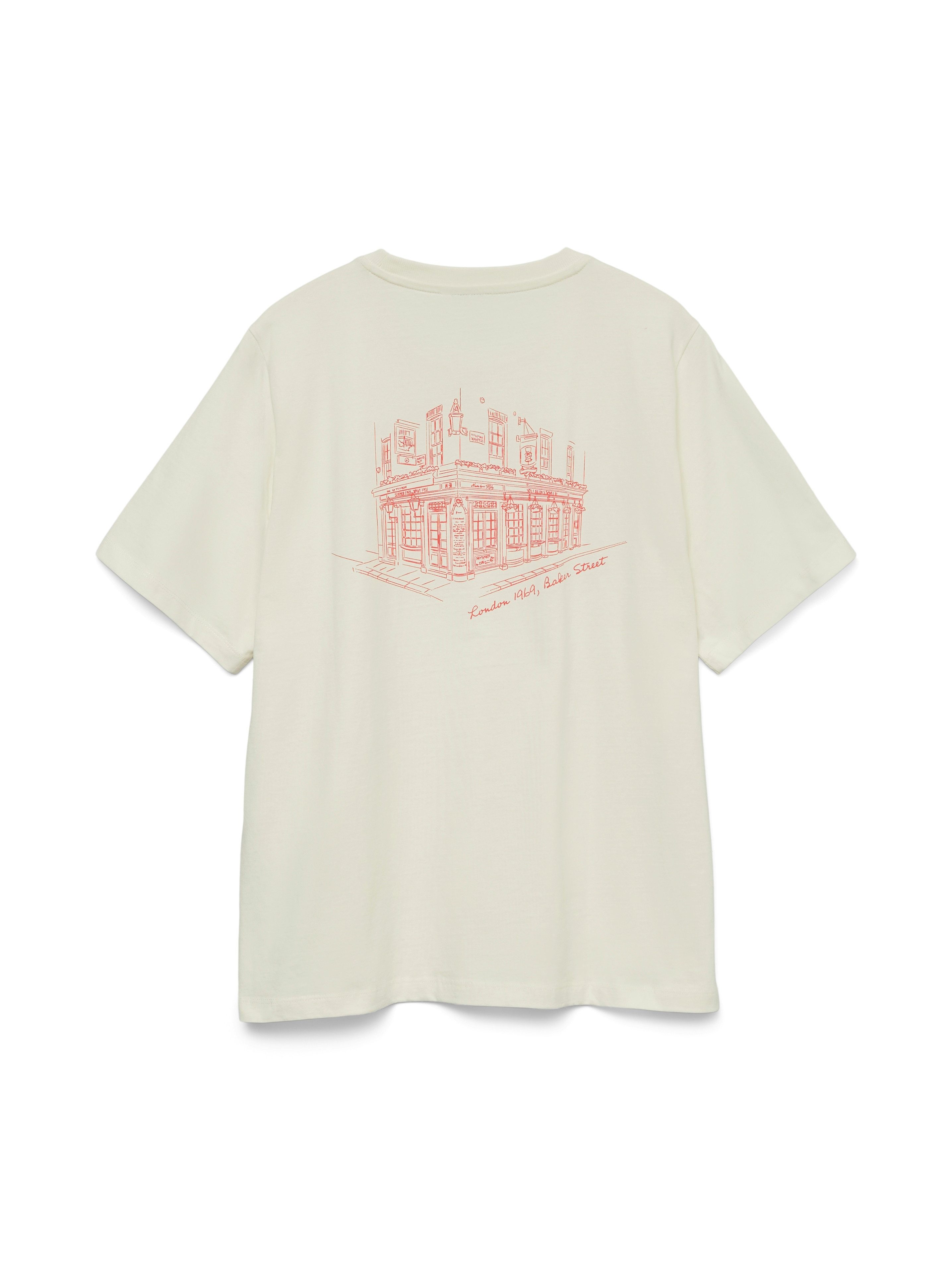 Vero Moda Kurzarmshirt VMYVONNE CATY SS TOP BOX JRS mit Rückenprint – Bild 5 von 5
