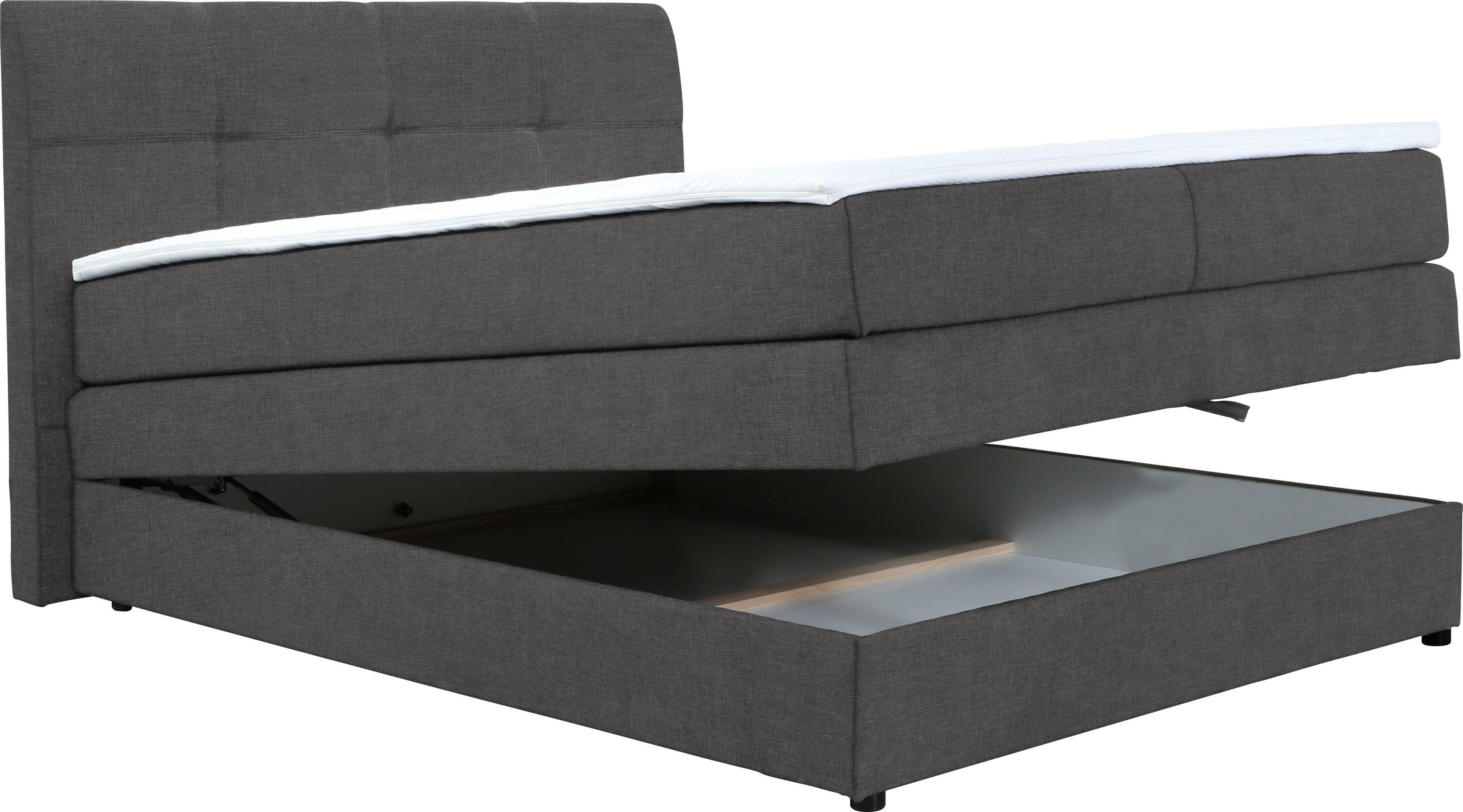 DELAVITA Boxspringbett »Finja« (4-St), besonders komfortable Liegehöhe, mit  praktischem Bettkasten online kaufen | OTTO