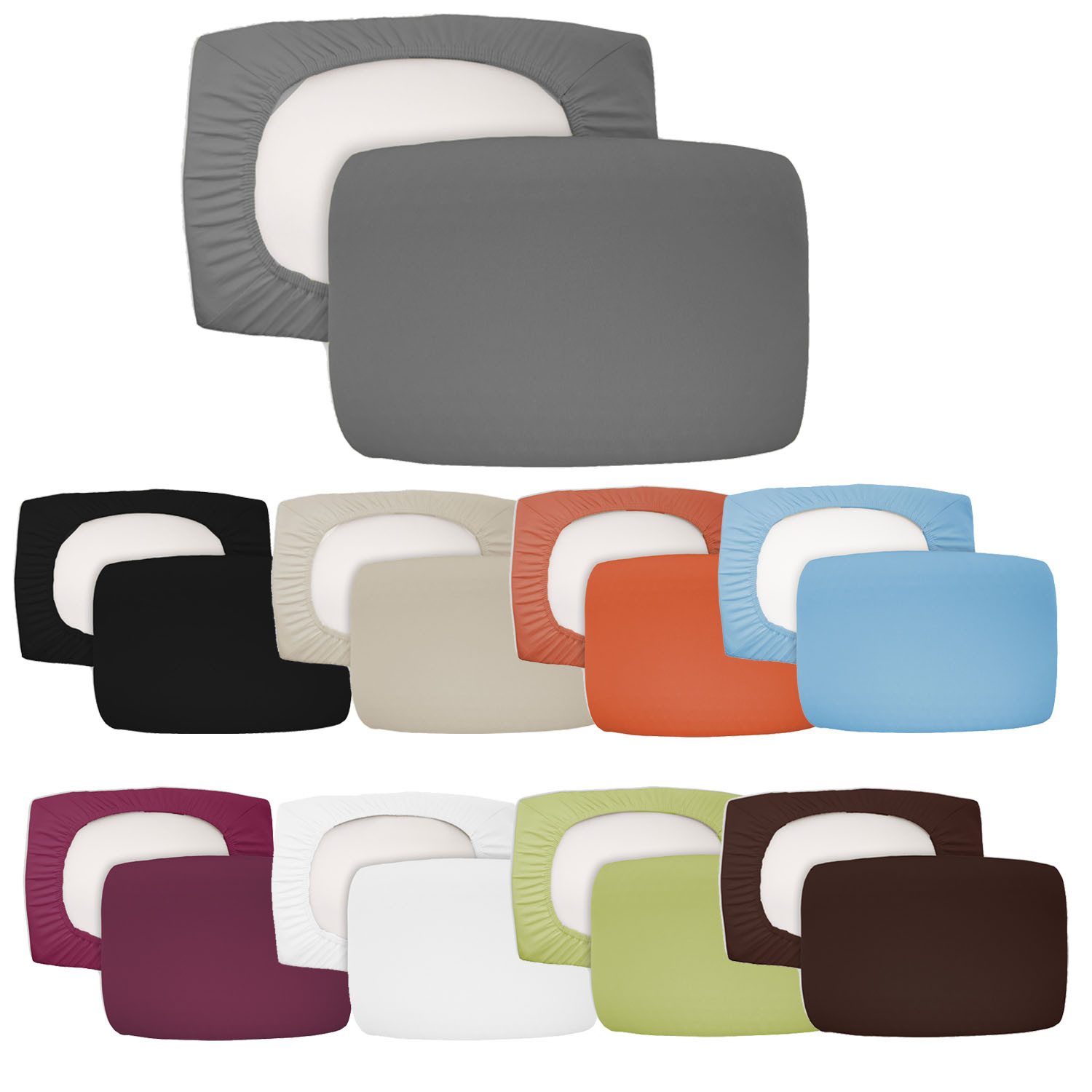Mojawo Jugendbettwäsche 2er Pack Spannbezug Bezug günstig online kaufen
