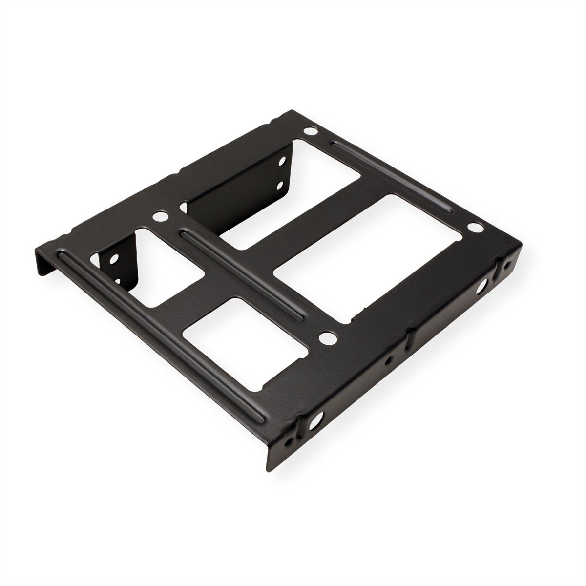 ROLINE PC-Gehäuse Montageadapter, 3,5 Zoll Rahmen für 2x 2.5 HDD/SSD, Metall