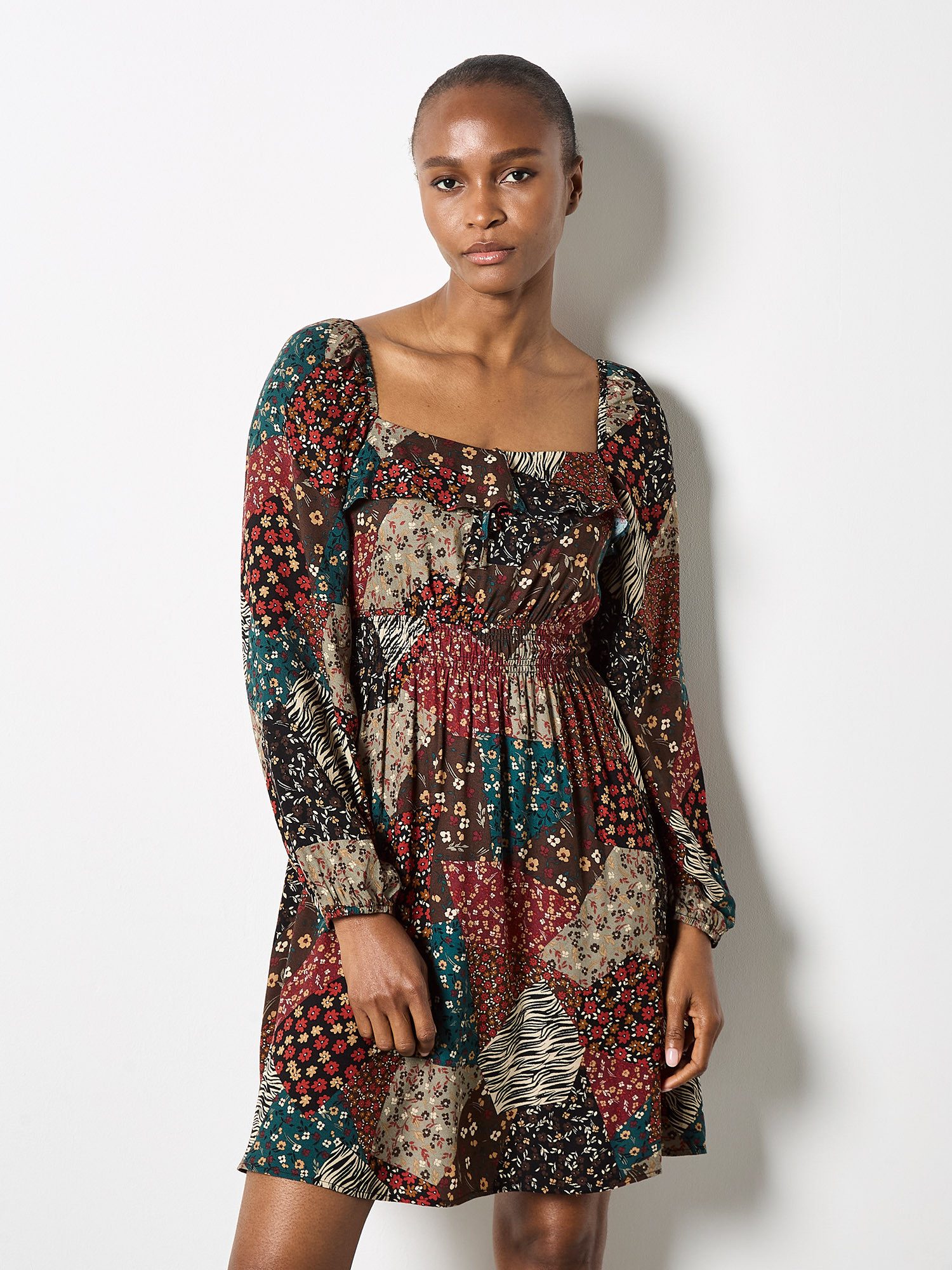 Minikleid Patchworkkleid