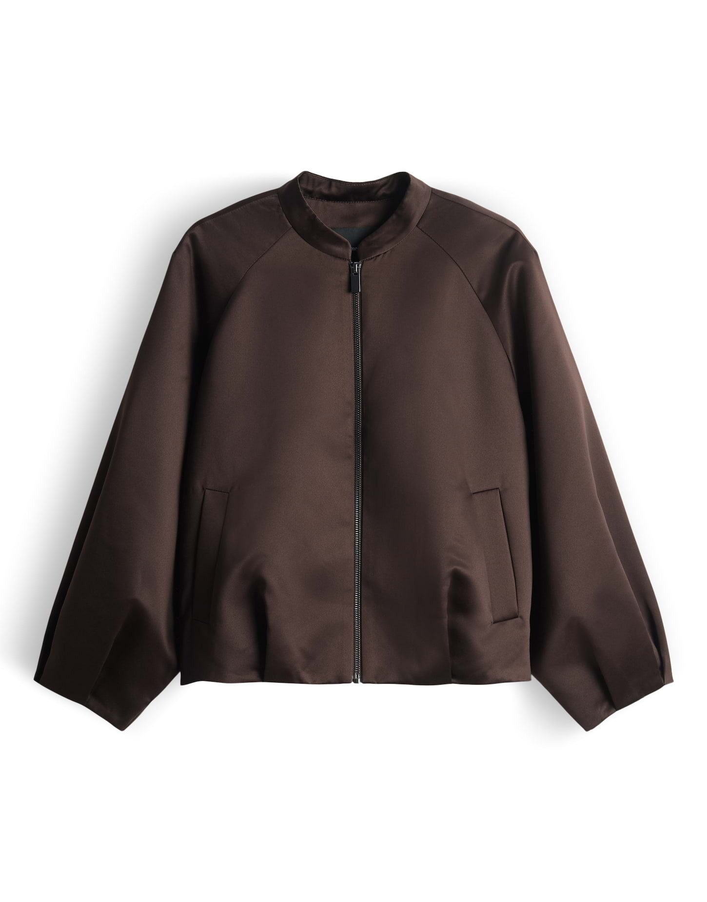 someday Jackenblazer NORIELLA Boxy aus Satin lockere Passform, O-Form, schimmernde Oberfläche